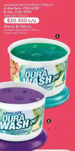 Nova Venta Lavaloza dura wash gel oferta