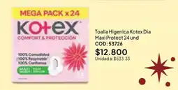 Nova Venta Kotex toalla higienica dia maxi protect oferta
