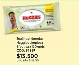 Nova Venta Huggies toallitas húmedas oferta