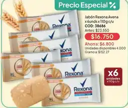 Nova Venta Rexona Jabón Avena oferta