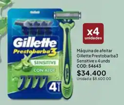 Nova Venta Gillette maquina de afeitar prestobarba3 sensitive oferta