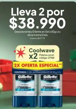 Nova Venta Gillette desodorantes en gel oferta