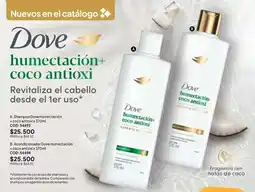 Nova Venta Dove humectación+ coco antioxi oferta