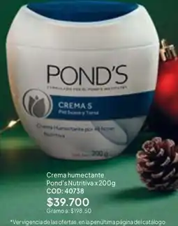 Nova Venta Pond's crema humectante nutritiva oferta
