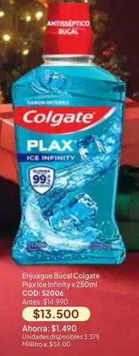 Nova Venta Colgate Enjuague Bucal Plax Ice Infinity oferta