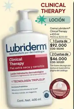 Nova Venta Lubriderm Clinical Therapy oferta