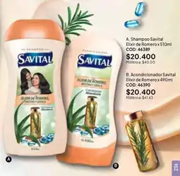 Nova Venta Savital shampoo elixir de romero oferta