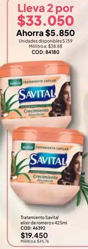 Nova Venta Savital tratamiento capilar oferta