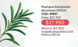 Nova Venta Shampoo Savital elixir de romero oferta