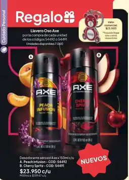 Nova Venta Axe desodorante aerosol oferta