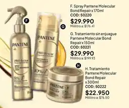 Nova Venta Pantene Molecular Bond Repair oferta
