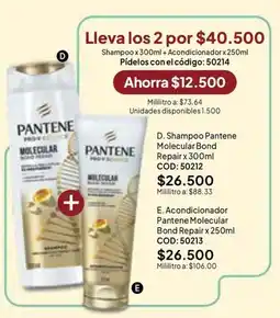 Nova Venta Pantene Shampoo Acondicionador oferta