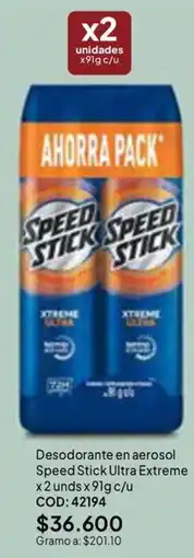 Nova Venta Speed Stick desodorante en aerosol oferta