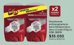 Nova Venta Old Spice desodorante antitranspirante en barra Seco oferta