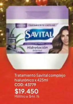 Nova Venta Savital tratamiento capilar hidratacion oferta