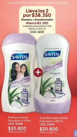 Nova Venta Savital Shampoo + Acondicionador oferta