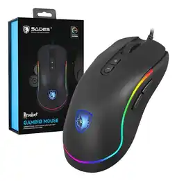 Falabella Mouse Gamer Revolver 9 Botones Programable 10.000 Dpi oferta