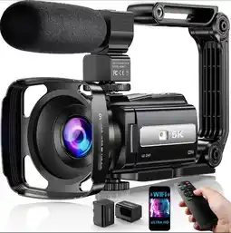 Falabella Cámara De Video 8k Ultra Hd Con Micrófono Y Wifi oferta