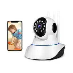 Falabella Cámara Seguridad WiFi IP 3 Antenas Pan Tilt Audio Bidireccional oferta