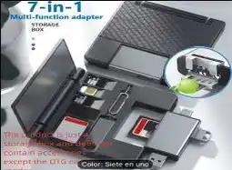 Falabella Estuche Organizador Multiuso 7 en 1 con Lector de Tarjetas OTG Integrado oferta