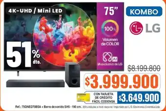 LG tv 75"