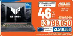 Ktronix Asus Gamer TUF FX607VJR oferta