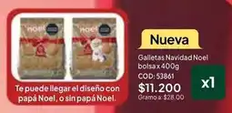 Nova Venta Noel - galletas navidad bolsa x 400g cod: 53861 oferta