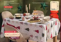 Nova Venta Exclusivo - manteles pinos de navidad oferta
