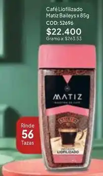 Nova Venta Matiz - café liofilizado baileys x 85g cod: 52696 oferta