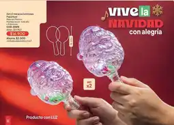 Nova Venta Noel - set x 2 maracas luminosas oferta