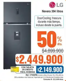 Ktronix LG Nevera 394 litros oferta