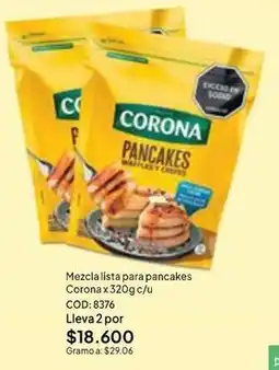 Nova Venta Corona - mezcla lista para pancakes oferta