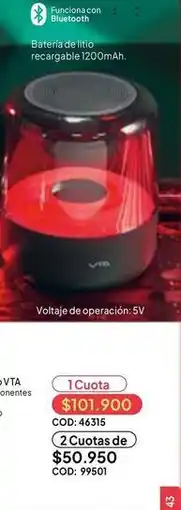 Nova Venta Vta - altavoz bluetooth oferta