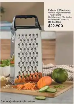 Nova Venta Ilko - rallador x 4 caras oferta