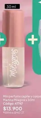 Nova Venta Mini perfume capilar y corporal, código: 47747 oferta