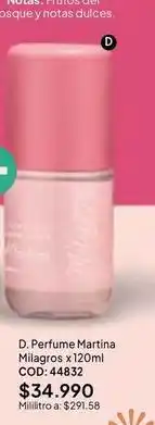 Nova Venta Dulces - perfume martina milagros x120ml cod: 44832 oferta