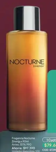 Nova Venta Fragancia nocturne zinergy x 90ml oferta