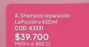 Nova Venta A. shampoo reparacion cod: 43331 oferta