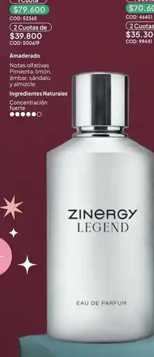 Nova Venta Zinergy legend oferta