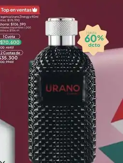 Nova Venta Fragancia urano energy x 90ml oferta