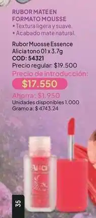 Nova Venta Essence - rubor muosse alicia tono 01 oferta