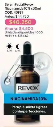 Nova Venta Piel - sérum facial revox niacinamida 10% x 30ml cod: 43981 oferta