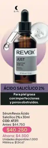 Nova Venta Piel - sérum revox ácido salicílico 2% x 30ml cod: 47211 oferta