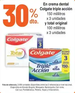 Alkosto Colgate triple acción oferta