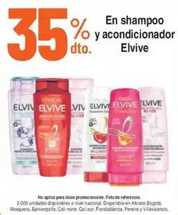 Alkosto Elvive shampoo y acondicionador oferta