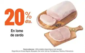 En lomo de cerdo