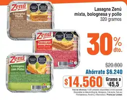 Ktronix Zenu lasagna mixta bolognesa y pollo oferta