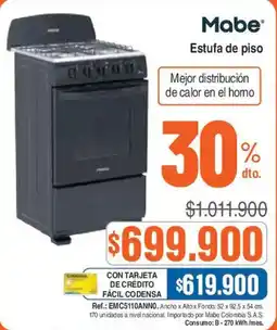 Alkosto Mabe estufa de piso oferta