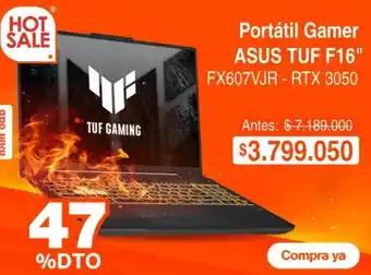 Asus - portátil gamer tuf f16 fx607vjr - rtx 3050