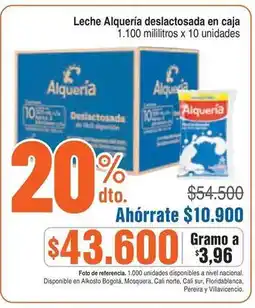 Alkosto Alquería - leche deslactosada en caja oferta
